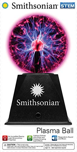 Smithsonian 5" Battery Operated Plasma Ball, Black, 168 Months To 216 Months #TOP1