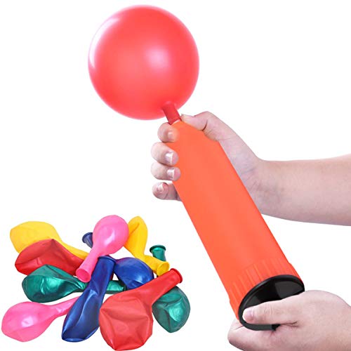 IMIKEYA 4PCs Balloon Pump Hand Held Inflator Air Pump Balloon Blower for Exercise Balls Balloons Yoga Balls Pool Floats Basketball