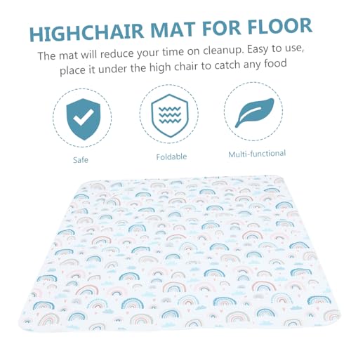 Tapis de chaise haute pour bébé antidérapant et imperméable
