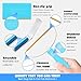 Carpet Rake for Pet Hair Removal | 5-Piece Set with 10 Disposable Cleaning Gloves, Long & Short Handles, Lint Rollers & Scraper Deep Cleaner Pro Pet Hair Remover | Cat and Dog Hair Carpet Rake