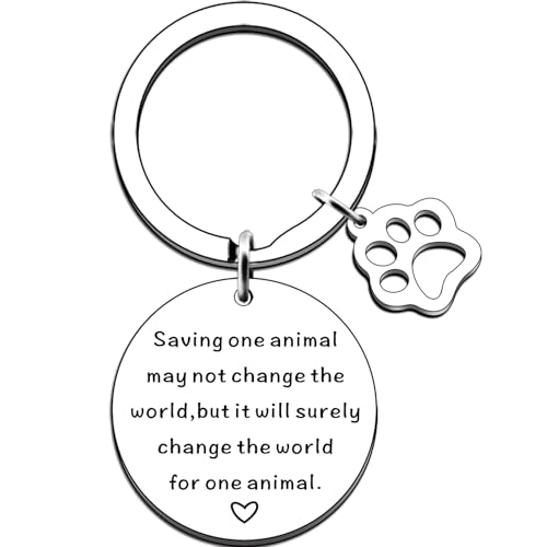 JMIMO Schlüsselanhänger für Tierärzte, Tierrettung, Dankeschön, Tierarzt, Veterinärmedizin, Abschlussgeschenk, silber, One size