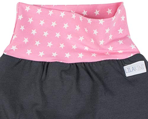 Lilakind Slaapzak trappelzak inbakerdoek hoogwaardig handwerk lente / zomer grijs roze sterren olifant - Afbeelding 3