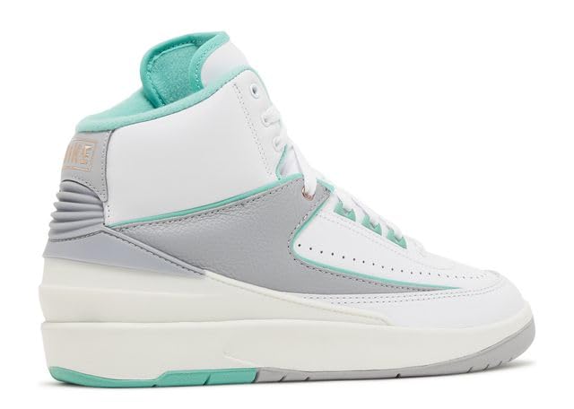 Jordan Womens 2 Retro 'Crystal Mint' FN6755-100 (White/Crystal Mint/Metallic Red Bronze/Wolf Grey/Sail, US Footwear Size System, Adult, Men, Numeric, Medium, 7)