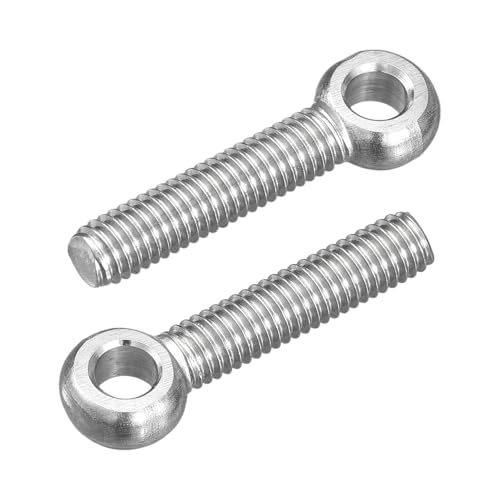 QUARKZMAN 4Pz Bulloni Occhiello M6 X 30mm, 304 Acciaio Inossidabile Bullone Spalla Oscillante Macchinari Anello Sollevamento Per Valvole Tubazioni, Fissaggi, Argento