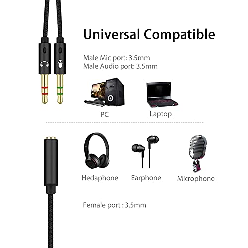 JeoPoom 2 in1 Cavo Adattatore Sdoppiatore Cuffie