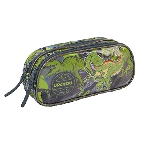 Estojo Infantil Up4You Dinossauro Verde Masculino