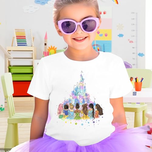 Image of Magical Shirt for Girl: Magic Kingdom Prinecess Tshirt Princess Shirts Youth Girls Cute Family Vacation Trip Tee