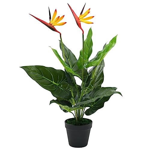 Oiseau de paradis artificiel pour salon et bureau Strelitzia
