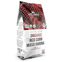Just About Foods Organic Heirloom Red Corn Masa Harina 1lb