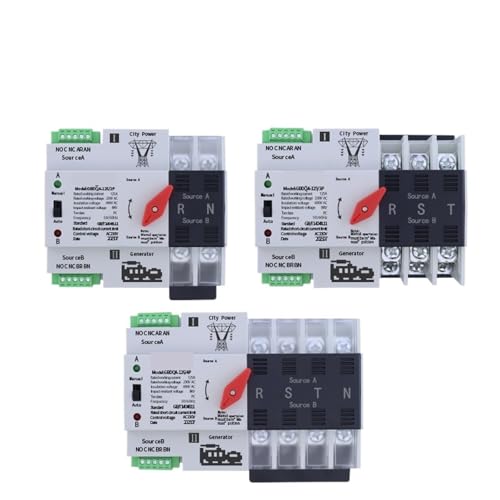 Inverseur de source automatique ATS 110V 125A double puissance monophasé MCB