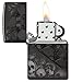 Zippo Skull Collage Design Armor® High Polish Black Pocket Lighter