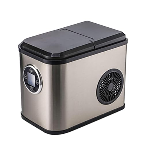 Mini Fabricadora de Hielo de Mostrador 9 Cubos Acero Inox