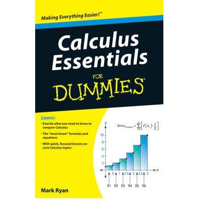 Calculus Essentials For Dummies by Ryan, Mark ( AUTHOR ) May-18-2010 Paperback