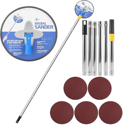 Ponceuse radiale pour cloison sèche à manche réglable extensible - 2