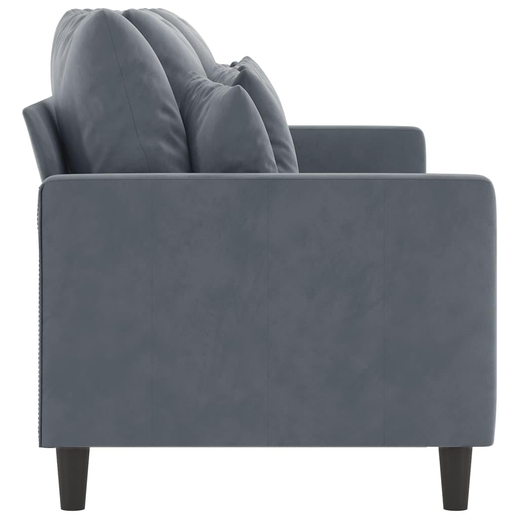 Willood 3-Sitzer-Sofa Dunkelgrau 180 cm Samt