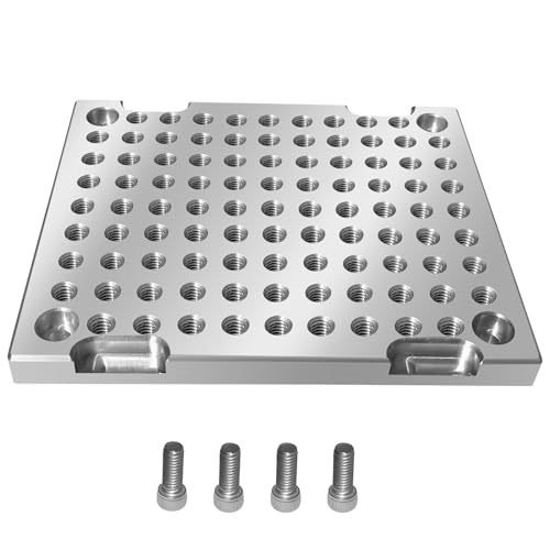 JMSMSH 5\" x 6\" x 1/2\"MIC 6 Aluminum Fixture / Sacrificial Plate, Mini Pallet