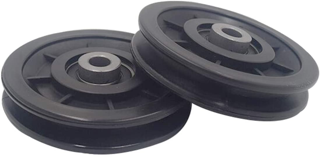 HIH Exercise Machine Attachments Gym Pulley 4 Inch with Inbuilt Bush and Bearing (Black) Nylon (2) (B0CNCK3VZ3) Amazon Price History, Amazon Price Tracker