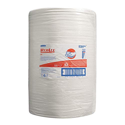 KCP 8384 WYPALL X70 - Toallitas de limpieza (rollo grande, 500 unidades), color blanco