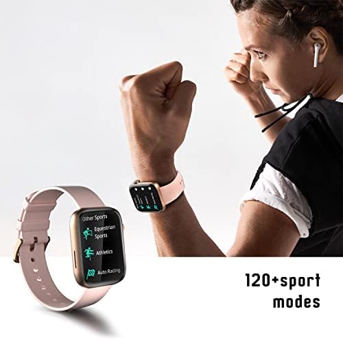 AMZSA Smart Watch Make & recieve Calls Sport Smart Watch Support Calls dial Text reminder 120+ Sport Modes Fitness Tracker Custom Watch Faces for android Phones Compatible with iPhone for Men Women