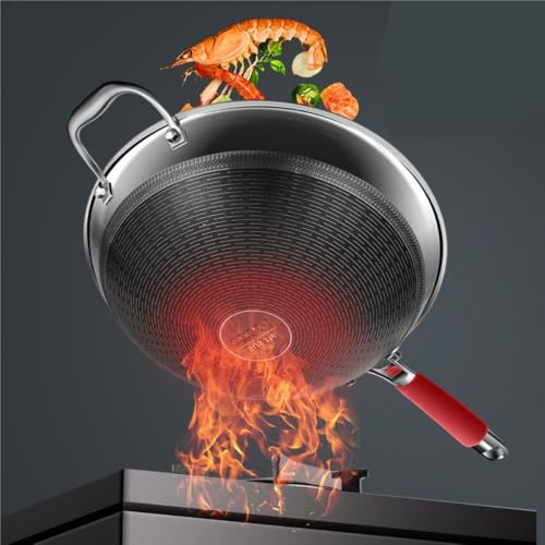 Wok convexo de acero inoxidable 316 - 40 cm miniatura 4