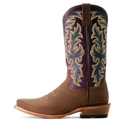 ARIAT Men's Futurity Champ Cowboy Boot, Dijon Roughout/Royal Purple, 9 Wide2