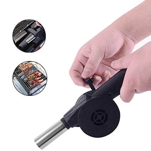 ZJRXJH Manual Blower BBQ Special Hand Crank Fan Air Blower Outdoor Cooking Picnic Camping Lighter Tool