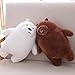 Mr Tree 30cm Kawaii We Bare Bears Plush Toy Cartoon Bear Stuffed Grizzly Gray White Bear Panda Doll Kids Love Birthday Gift (White)