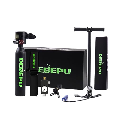 DEDEPU S3000 Constant Pressure 0.5L Mini Scuba Tank with Manual Pump Pro Edition