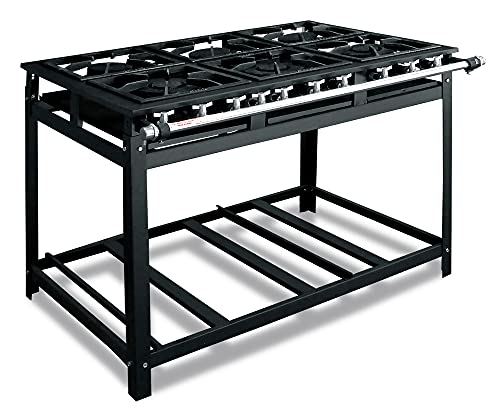 Fogão Industrial 6 Bocas 30x30 Perfil 5 Economy Baixa Pressão