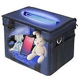 UV Ozone Sanitiser Box - Portable Foldable Sterilising Unit with 3-Level Timer for Toys, Masks, Towels, Phones & Keys