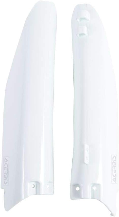 Acerbis Lower Fork Cover Set White Compatible with Suzuki RM125/RM250 1999-2003 - 2115020002