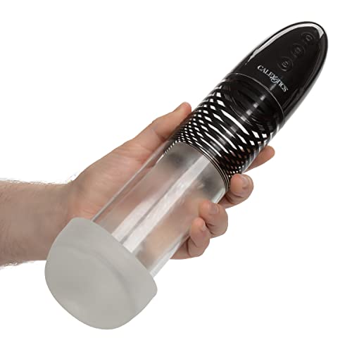CalExotics-Optimum-Series-Automatic-Smart-Pump--Male-Enhancement-Penis-Pump-with-Silicone-Stroker-Sleeve--Male-Masturbation-Sex-Toys-for-Men--Clear