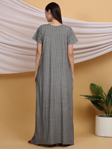 Image of Sweet Dreams Women's Cotton Maxi Casual Night Dress