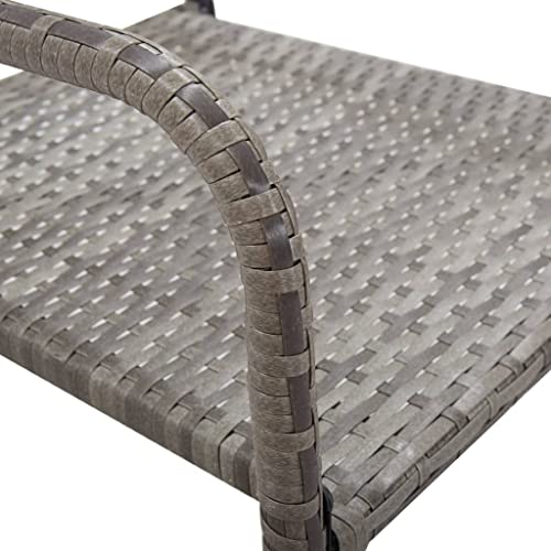Chaises en polyrotin gris empilables légères et robustes pour le jardin - 7