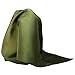Fine Olive Green Silk Pocket Square - Full-Sized 16