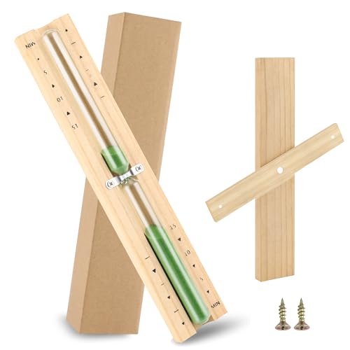 Sauna Sabbia Timer, Clessidra Sauna, Clessidra per Sauna in legno, Girevole per Sauna, in legno 15 minuti