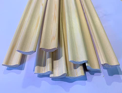 Angolare profilo in pino grezzo aste cm. 200 pz.10 per confezione totale metri 20. Made in Italy.