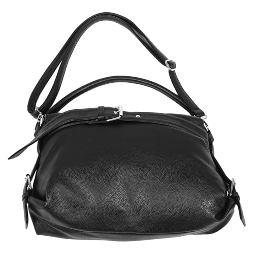 Sac cabas bandoulière femme noir pratique capacité spacieuse pour le quotidien