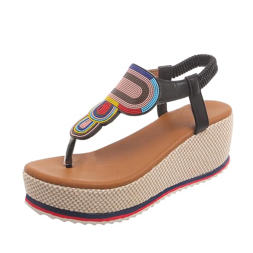 HOOUDO Sandalias Deportivas Mujer,Sandalias Mujer Plataforma,Zapatos De Verano 2025,Zapatos Ortopedicos Piel,Zapatillas Vestir Verano,Zapatillas De De Verano De Vestir