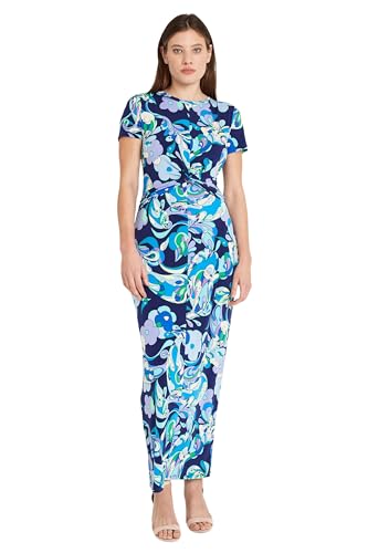 Image of Donna Morgan Women's Twist Detail Maxi Dress for Women | Cocktail & Wedding Guest | Casual Dresses for Women