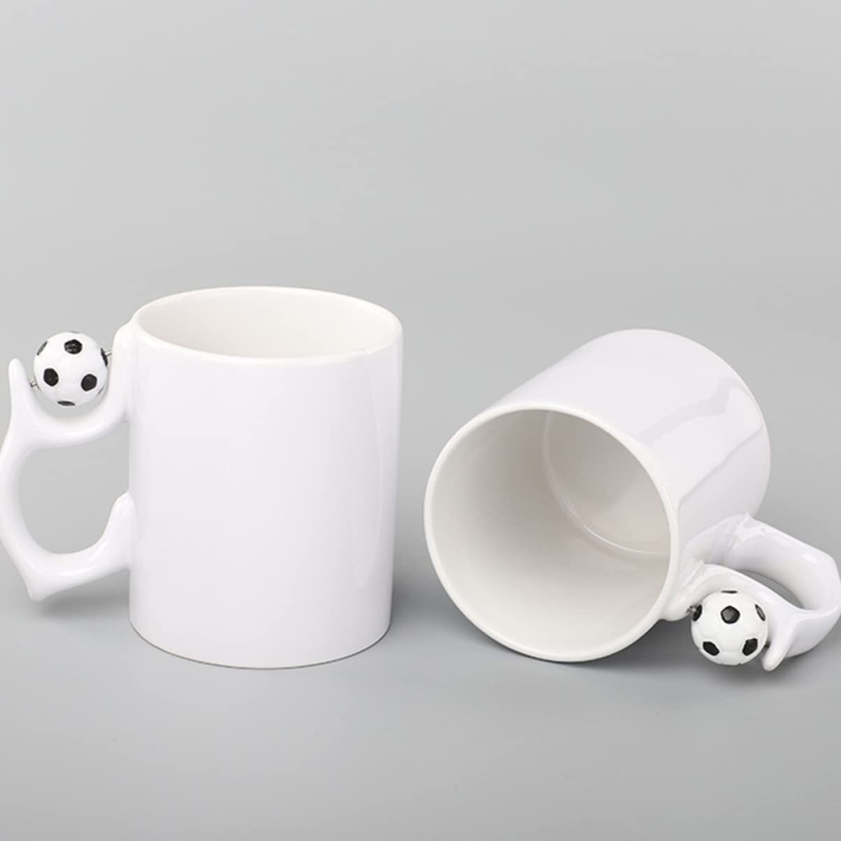 Garneck 2 Set Coppa Di Calcio Tazza Doppio Tazzine Caffe Tazze Caffe Bicchierini Da Caffe Bicchieri Caffe Tazzine Per Caffe Contenitore Per Bevande Boccale Di Latte Ceramica 2 Pezzi * 2