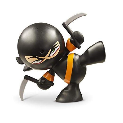 Fart Ninjas Kung PI YEW (Black/Orange) Juguete, Color Negro y Naranja, 8.9-Centimetres (Funrise International 70503)
