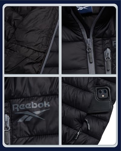 Reebok Boys Puffer Jacket - Midweight Quilted Insulated Winter Coat - Water and Wind Resistant Winter Jacket for Boys3