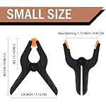 16 Pack Small Spring Clamps, 3.5 Inch Heavy Duty Clamps for Backdrop Stand, Plastic Clips for Crafts and Backdrop Clips for Crafts, Woodworking, Photography, Outdoor - Image 2