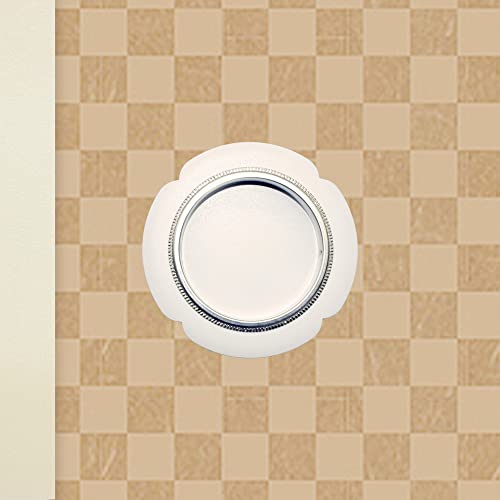 ふすま紙/襖紙 ベージュ 市松柄 ふすまがみ 張り替え のりナシ 1枚 No.063