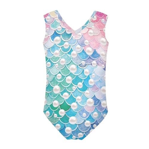 Image of Biyejit Girls Leotards Dance Sport Wear Gymnastics One-Piece Swimwear for Kids 3-14 Years