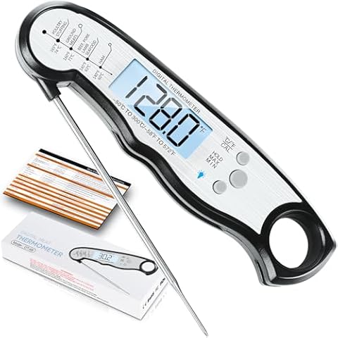 Digital Meat Thermometer with Fast Reading and Large Screen Cover