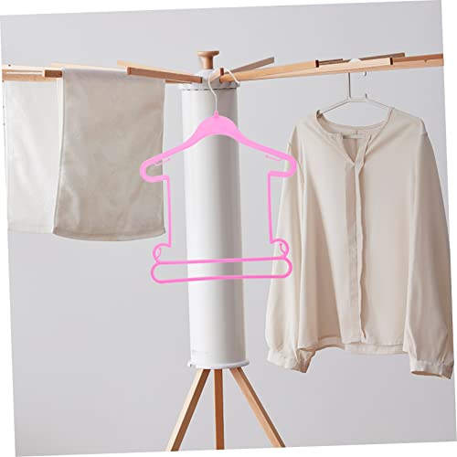 Ukcoco 10 Pcs Children's Suit Hanger Childrens Hangers Toddler Hanger Hangers For Clothes Toddler Clothes Hangers Infant Hangers Baby Hangers For Closet Clothing Support Plastic Baby Rosy #TOP5
