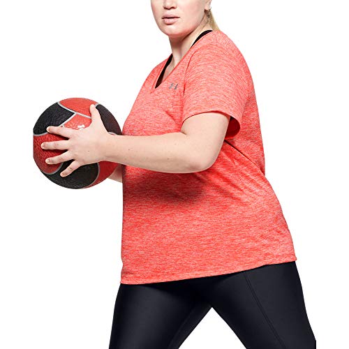 Image of Under Armour Plus Size Tech Solid Short Sleeve V-Neck