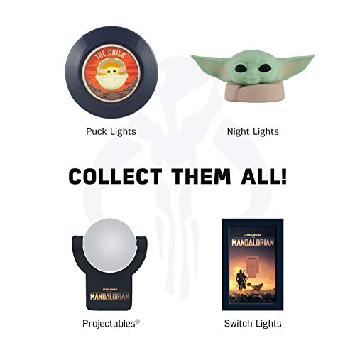 Image of STAR WARS The Mandalorian Helmet LED Night Light, Plug-in, Dusk to Dawn, Light-Sensing, Ideal for Kids Room, Bedroom, Office, Wall Decor, Gifts, 53232